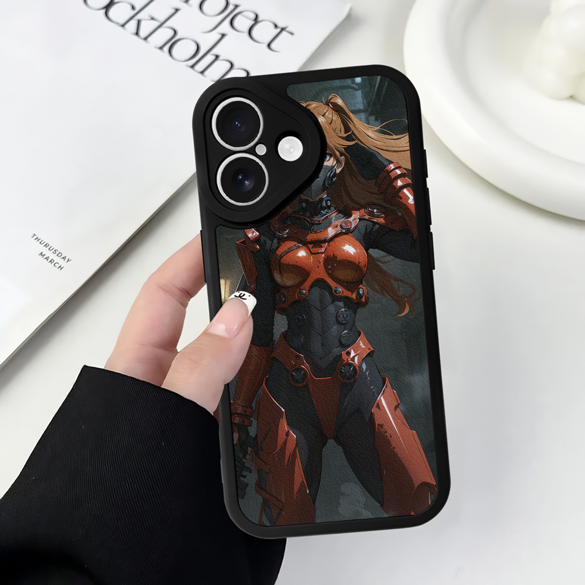 （画像用） EVA 新世紀エヴァンゲリオン 【iPhone 16シリーズ対応】シリコンスマホケース（レザー調） 材質：シリコン